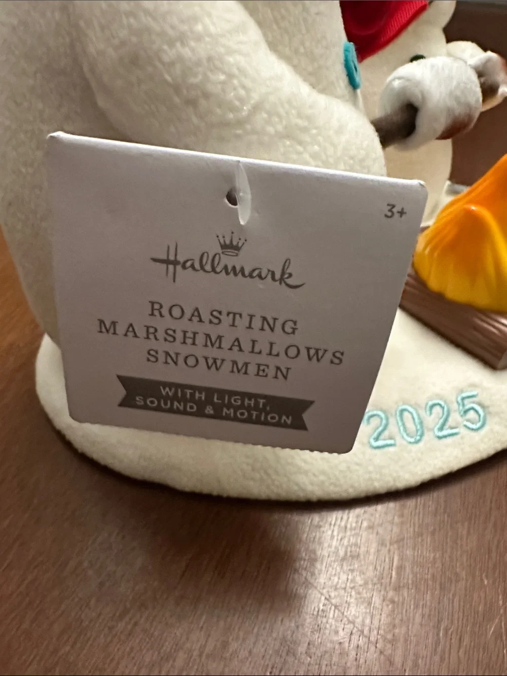 2025 Hallmark Light Sound Motion Roasting Marshmallows Snowmen Plush Holiday - Picture 6 of 10